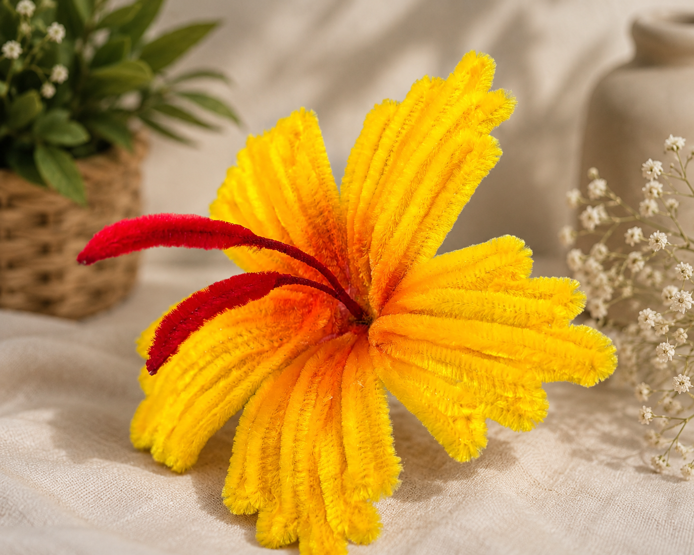 Yellow Hibiscus Flower - Large