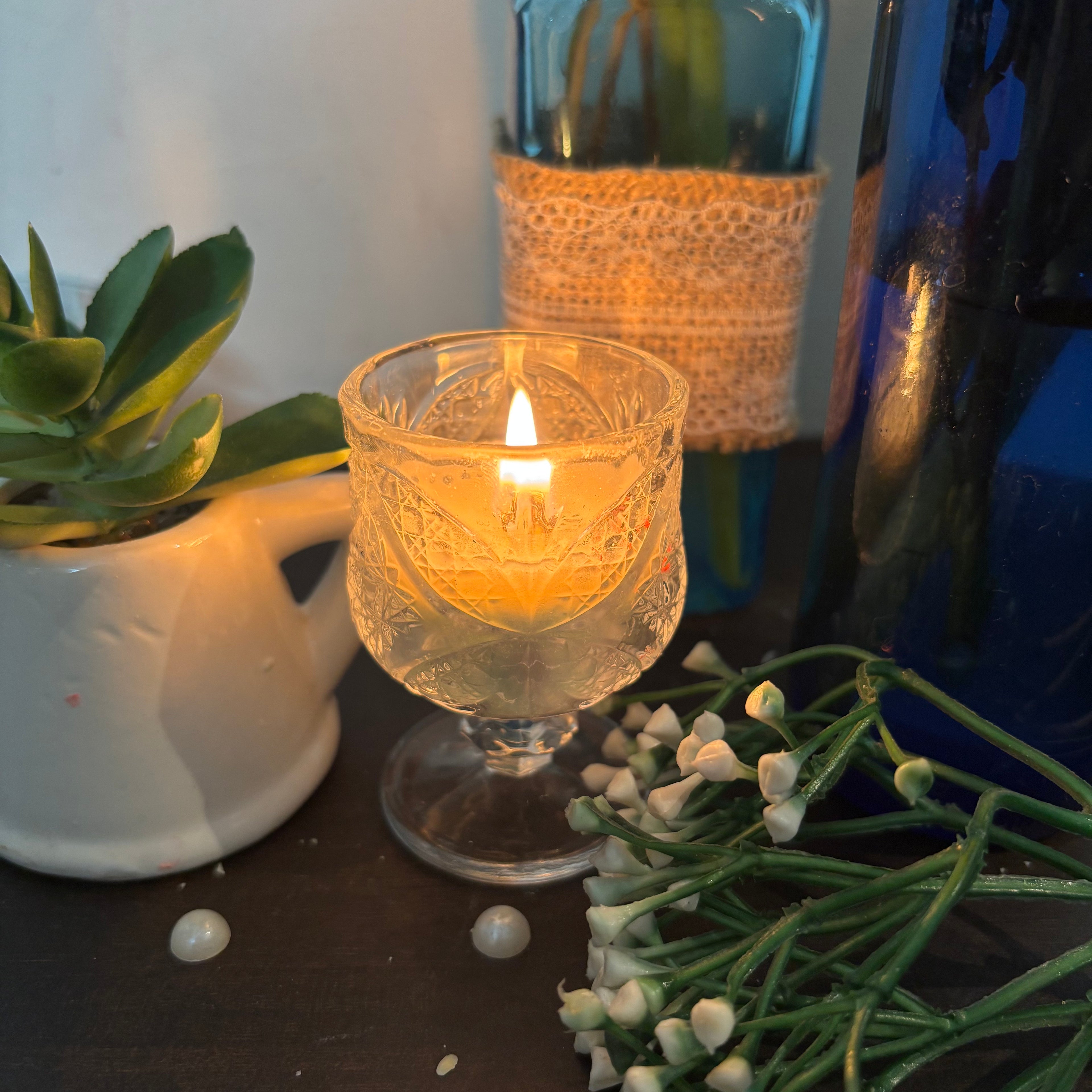 Mini Wine Glass Candle