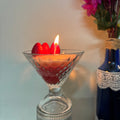 Strawberry Dessert Glass Jar Candle