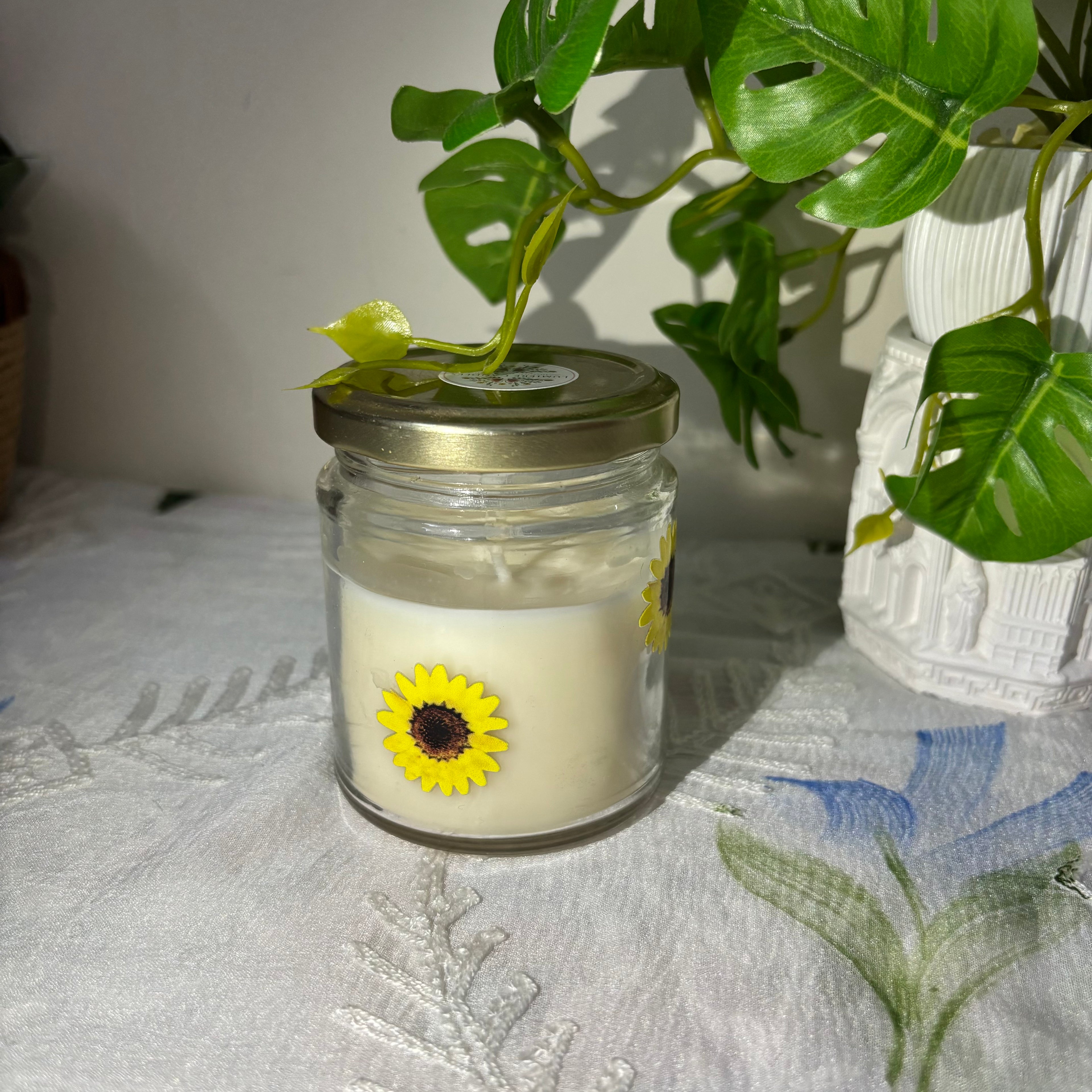 Sunflower Jar Candle