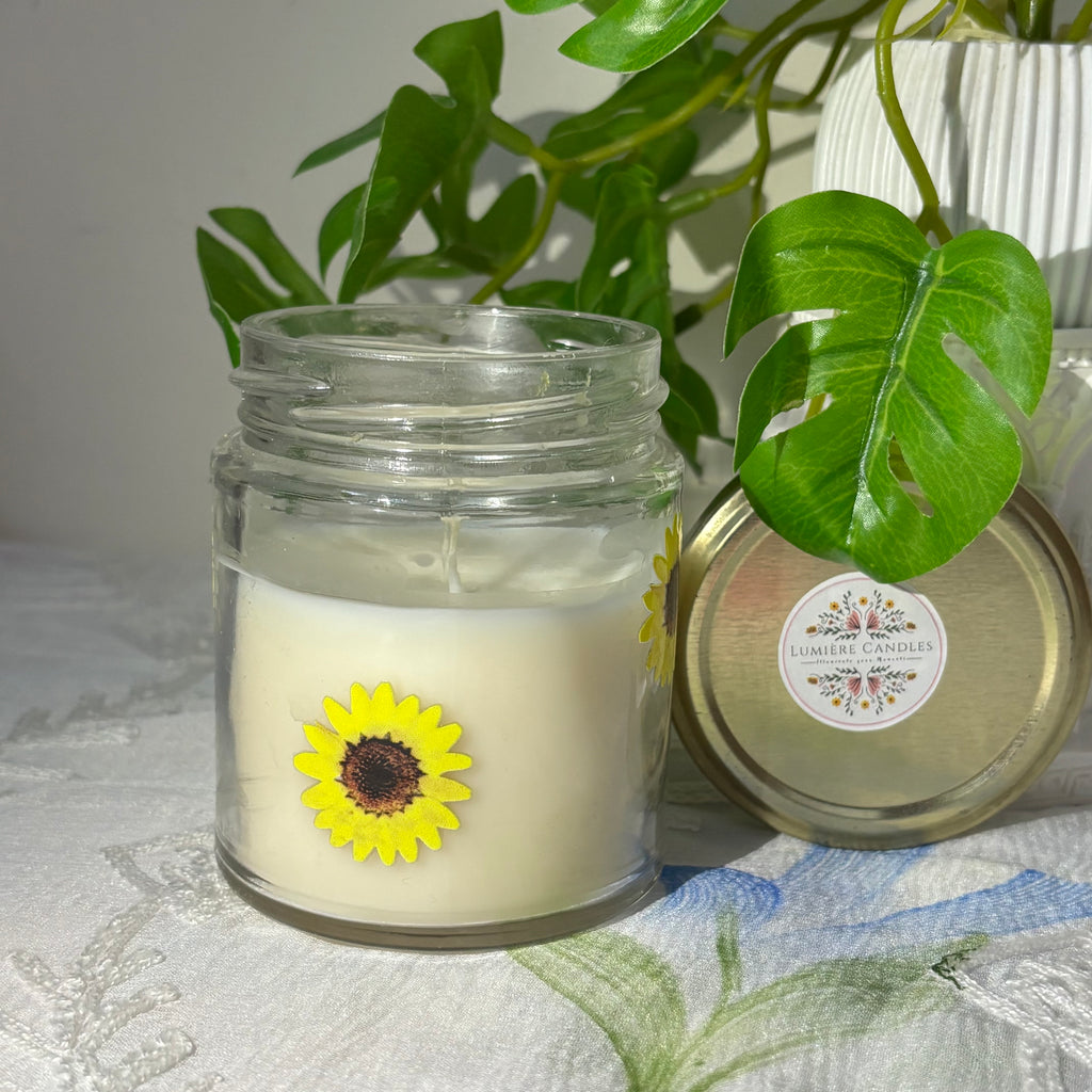 Sunflower Jar Candle