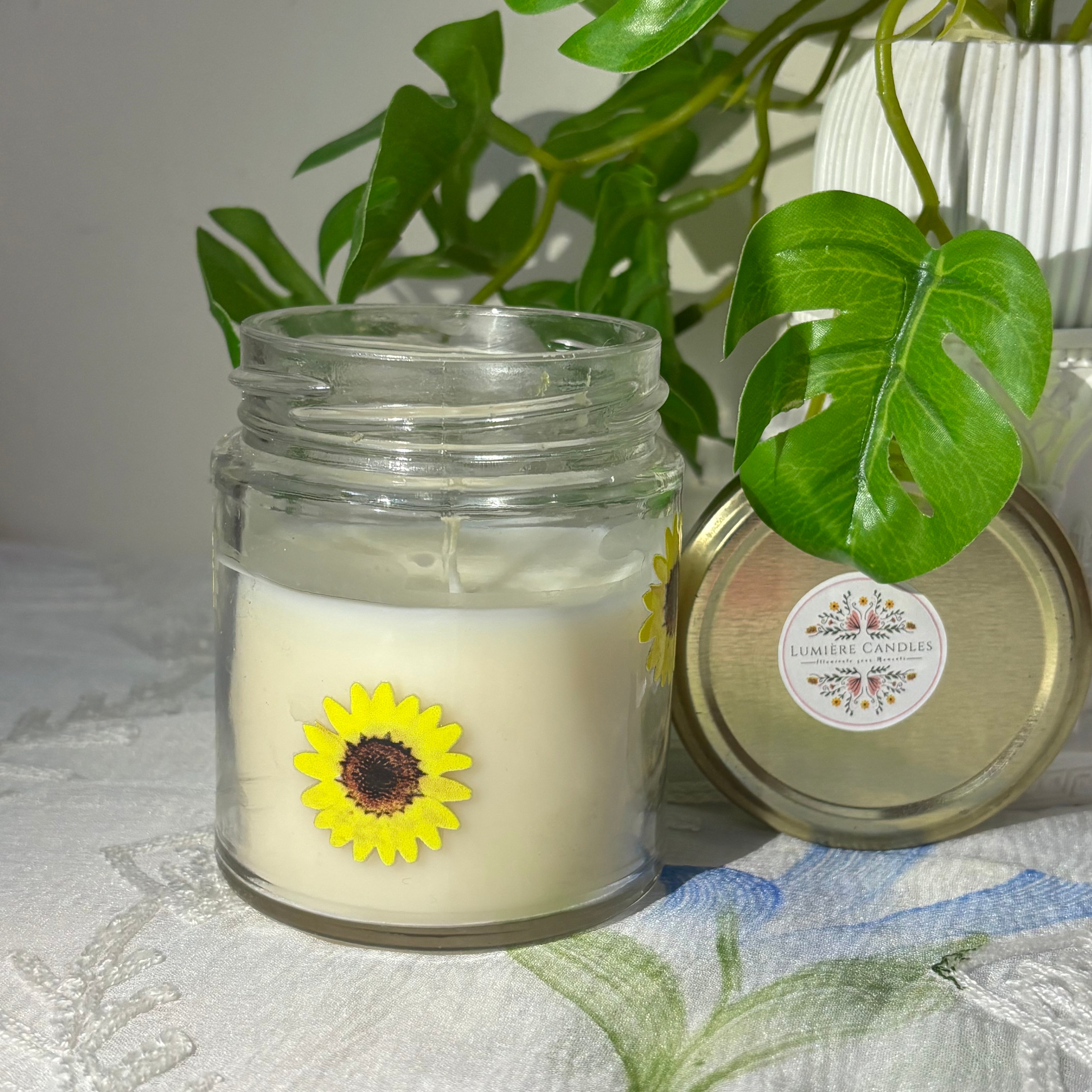 Sunflower Jar Candle
