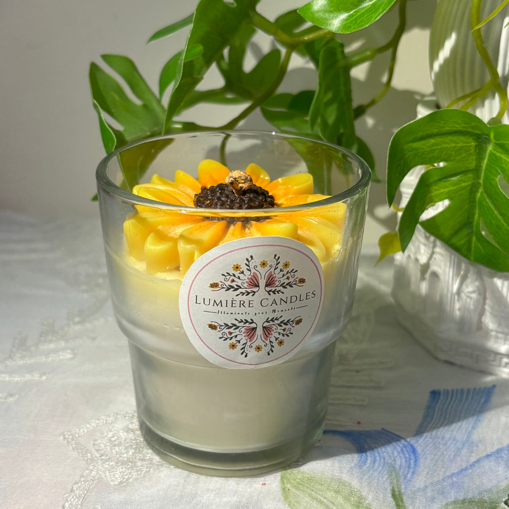 Sunflower Jar Candle